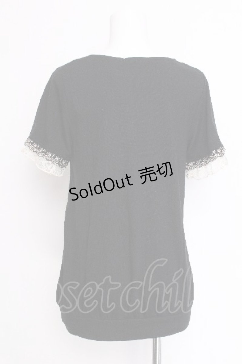 画像2: axes femme / レースリボンブロッキングPO  黒 S-26-06-12-036-AX-TO-HR-ZS (2)