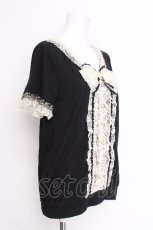 画像3: axes femme / レースリボンブロッキングPO  黒 S-26-06-12-036-AX-TO-HR-ZS (3)