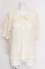 画像1: m petit by misako / AOKレースブラウス S アイボリー S-26-06-12-039-LO-BL-HR-ZS (1)