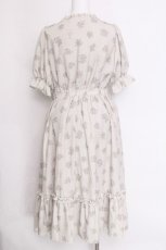 画像2: m petit by misako / NINA'S 花柄スクエアネックワンピース  ベージュ S-26-06-12-041-LO-OP-HR-ZS (2)