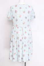 画像2: Franche Lippee / パンジープリントワンピース  サックス S-26-06-12-046-LO-OP-HR-ZS (2)