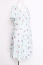 画像3: Franche Lippee / パンジープリントワンピース  サックス S-26-06-12-046-LO-OP-HR-ZS (3)
