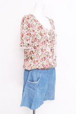画像3: axes femme / デニム切替シフォンオールインワン   S-26-06-12-048-AX-OP-HR-ZS (3)