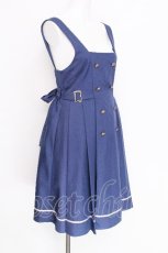 画像3: Amavel / Classic School サイドプリーツジャンパースカート  ブルー S-26-06-12-053-CA-SK-HR-ZS (3)