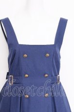 画像4: Amavel / Classic School サイドプリーツジャンパースカート  ブルー S-26-06-12-053-CA-SK-HR-ZS (4)