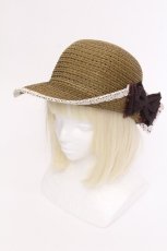 画像1: axes femme / すかしブレード変形ハット  茶 S-26-06-12-007-AX-AC-HR-ZS (1)