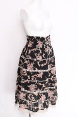 画像3: axes femme / 花柄シフォンスカート  黒 S-26-06-12-060-AX-BL-HR-ZS (3)