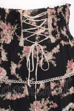画像4: axes femme / 花柄シフォンスカート  黒 S-26-06-12-060-AX-BL-HR-ZS (4)