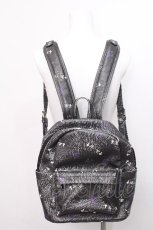 画像2: Amilige / くぎベア総柄プリントリュック  黒 S-26-06-12-013-PU-BG-HR-ZS (2)