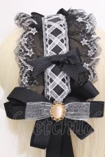 画像3: LOLITA / レースリボンヘッドドレス  黒ｘ白 S-26-06-12-002-LO-ZA-HR-ZS (3)