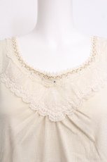 画像3: axes femme / 裾レースロングタンク  キナリ S-26-06-12-019-AX-TO-HR-ZS (3)