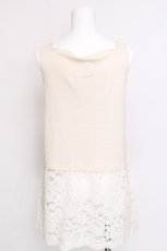 画像2: axes femme / 裾レースロングタンク  キナリ S-26-06-12-020-AX-TO-HR-ZS (2)