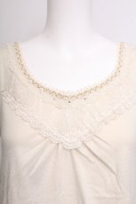 画像3: axes femme / 裾レースロングタンク  キナリ S-26-06-12-021-AX-TO-HR-ZS (3)