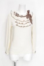 画像1: axes femme / クローバーモチーフプルオーバー  キナリ S-26-06-12-024-AX-TO-HR-ZS (1)