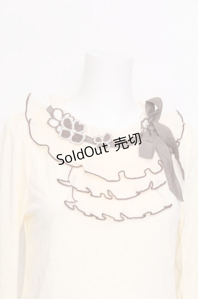 画像4: axes femme / クローバーモチーフプルオーバー  キナリ S-26-06-12-024-AX-TO-HR-ZS (4)
