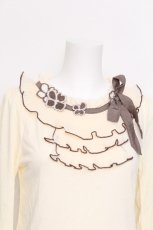 画像4: axes femme / クローバーモチーフプルオーバー  キナリ S-26-06-12-024-AX-TO-HR-ZS (4)