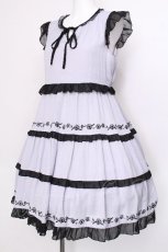 画像3: axes femme POETIQUE / お花刺繍ワンピース  ラベンダーｘ黒 S-26-06-14-035-AX-OP-HR-ZS (3)