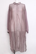 画像1: axes femme POETIQUE / シアーロングシャツ  パープル S-26-06-14-036-AX-BL-AS-ZS (1)