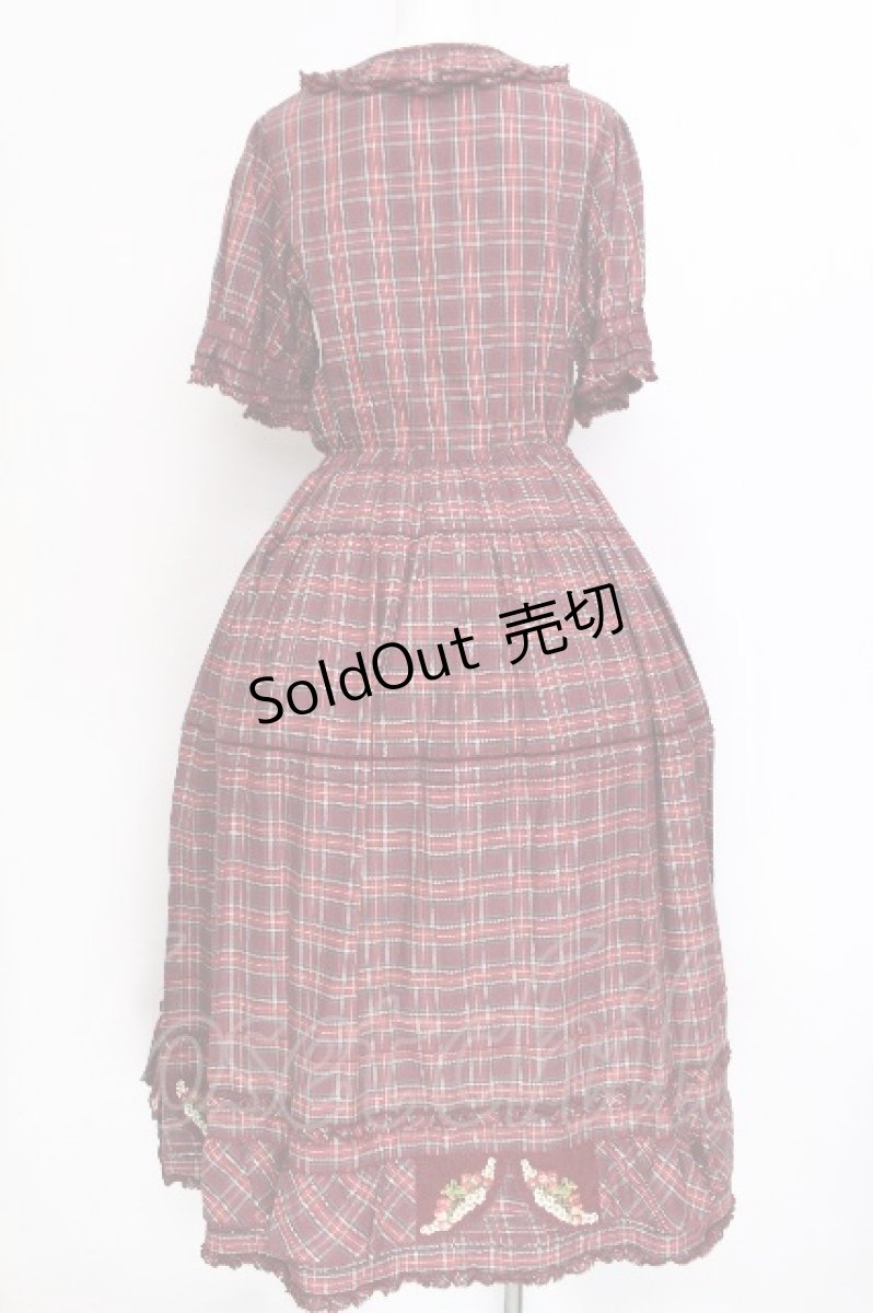 画像2: PINK HOUSE / オジリナルタータンワンピース F 赤 S-26-06-14-021-LO-OP-SZ-ZS (2)