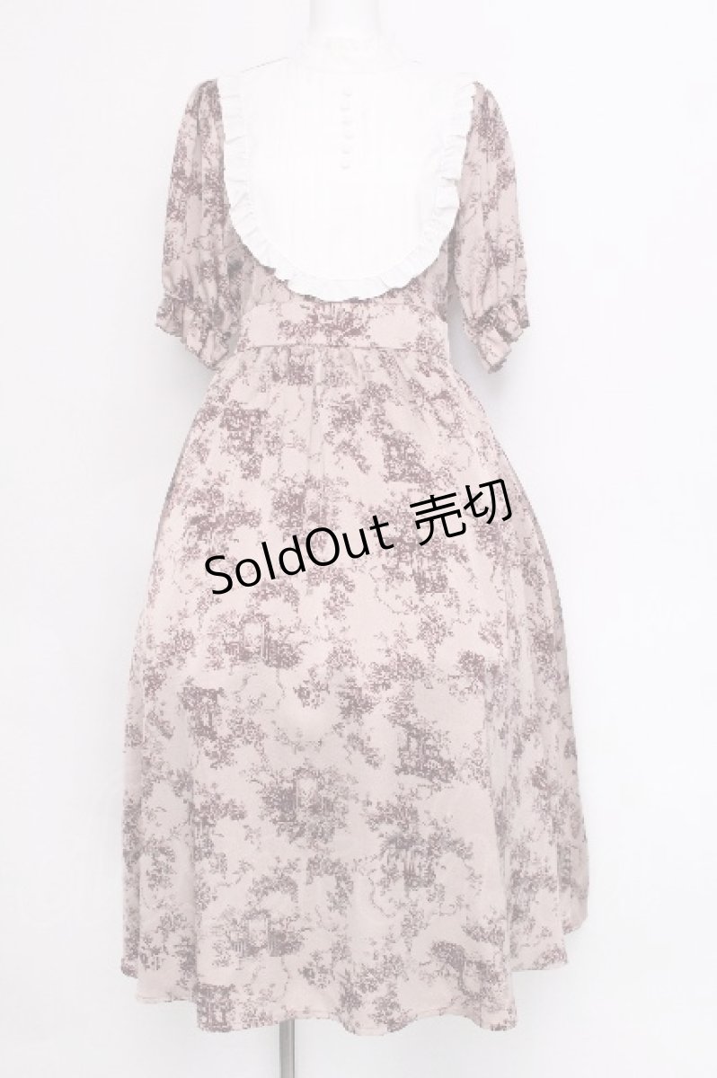 画像1: m petit by misako / トワルドジュイワンピース M ピンク S-26-06-14-030-LO-OP-HR-ZS (1)