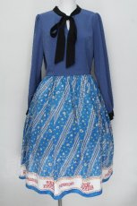 画像1: axes femme POETIQUE / カップヌードルレトロワンピース  ブルー S-26-06-15-056-AX-OP-HR-ZS (1)