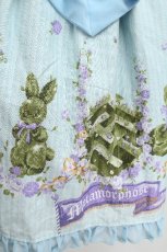 画像6: metamorphose / スワンガーデンハイウエストジャンパースカート&カチューシャセット  サックス S-26-06-16-028-ME-OP-HR-ZS (6)