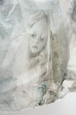 画像2: microcosm / 夏目羽七海 サマードレス  オフｘグリーン S-26-06-16-035-LO-OP-HR-ZS (2)