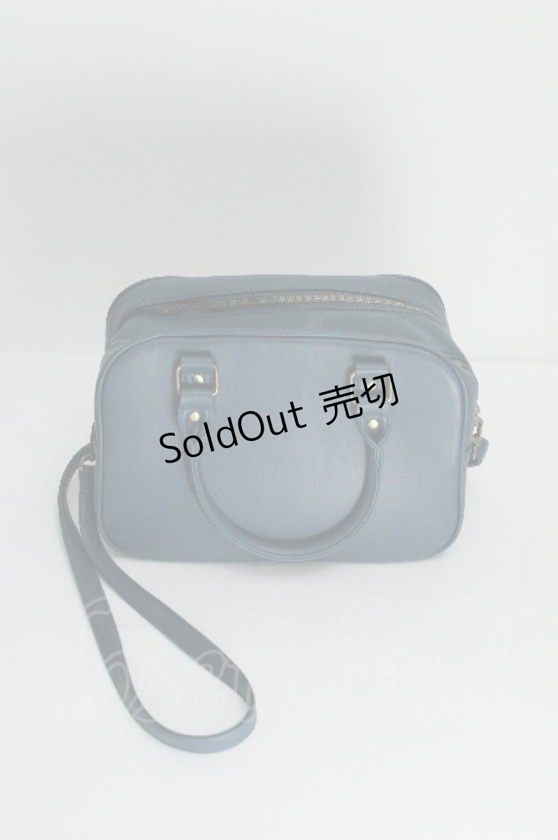 画像3: metamorphose / スワン刺繍入りWファスナーBAG  ブルーグリーン S-26-06-16-008-ME-BG-HR-ZS (3)