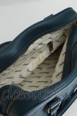画像4: metamorphose / スワン刺繍入りWファスナーBAG  ブルーグリーン S-26-06-16-008-ME-BG-HR-ZS (4)