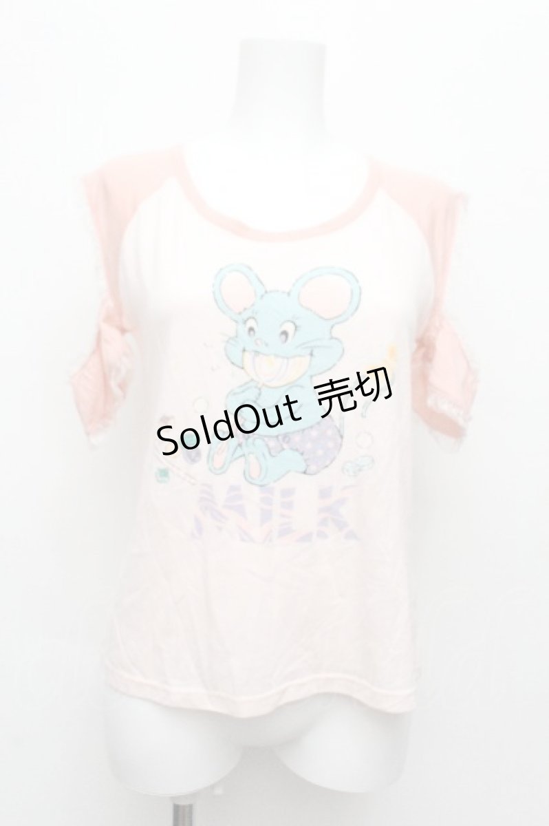 画像1: MILK / キャンディーマウスTops  ピンク S-26-06-16-010-ML-TO-HR-ZS (1)