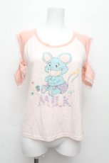 画像1: MILK / キャンディーマウスTops  ピンク S-26-06-16-010-ML-TO-HR-ZS (1)