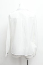画像3: Amavel / Message Stripeクロスタイブラウス  白ｘラベンダー S-26-06-16-015-CA-BL-HR-ZS (3)