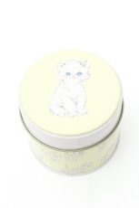画像1: Franche Lippee / ねこ図鑑柄缶  イエロー S-26-06-17-001-LO-ZA-HR-ZS (1)