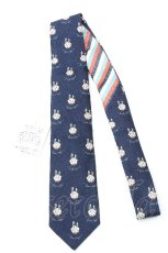 画像1: Franche Lippee / うさぎ刺繍ネクタイ  紺 S-26-06-17-004-LO-ZA-HR-ZS (1)