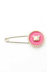 画像1: Franche Lippee / くま安全ピンブローチ  ピンクｘゴールド S-26-06-17-005-LO-AC-HR-ZS (1)