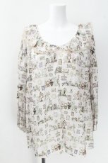 画像1: Franche Lippee / Hobbyroomブラウス 3L ピンク S-26-06-17-038-LO-BL-HR-ZS (1)