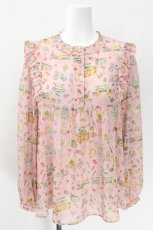 画像1: yukiemon / テキスタイルブラウス 3L ピンク S-26-06-17-039-LO-TO-HR-ZS (1)