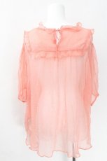 画像2: Franche Lippee / シフォンフリルトップス 3L ピンク S-26-06-17-040-LO-BL-HR-ZS (2)