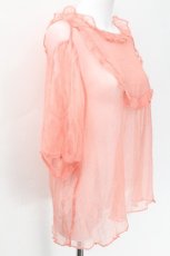 画像4: Franche Lippee / シフォンフリルトップス 3L ピンク S-26-06-17-040-LO-BL-HR-ZS (4)