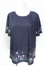 画像1: Franche Lippee / プリントTシャツ 3L 紺 S-26-06-17-047-LO-TO-HR-ZS (1)
