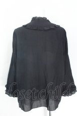 画像2: Franche Lippee / シフォンフリルプルオーバー FL5 黒 S-26-06-17-049-LO-TO-HR-ZS (2)