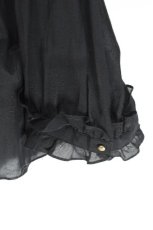 画像4: Franche Lippee / シフォンフリルプルオーバー FL5 黒 S-26-06-17-049-LO-TO-HR-ZS (4)
