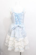画像2: BABY,THE STARS SHINE BRIGHT / Amandineジャンパースカート  サックス S-26-06-17-053-BA-OP-AS-ZS (2)