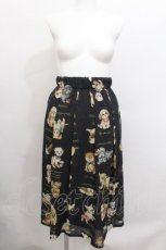 画像1: Franche Lippee / こいぬ図鑑スカート 3L 紺 S-26-06-17-057-LO-SK-HR-ZS (1)