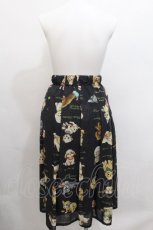 画像2: Franche Lippee / こいぬ図鑑スカート 3L 紺 S-26-06-17-057-LO-SK-HR-ZS (2)