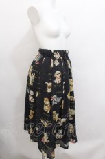 画像3: Franche Lippee / こいぬ図鑑スカート 3L 紺 S-26-06-17-057-LO-SK-HR-ZS (3)