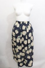 画像1: Franche Lippee / いちご柄スカート 3L 紺 S-26-06-17-058-LO-SK-HR-ZS (1)
