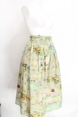 画像3: yukiemon / ゆきえもんちで朝食をテキスタイルふんわりスカート 3L グリーン S-26-06-17-062-LO-SK-HR-ZS (3)
