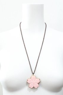 Q-pot. / 桜シュガークッキーネックレス ピンク S-26-06-17-015-QP-AC 