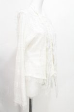 画像3: DimMoire / 荊棘リボンタイブラウス M 白 S-26-06-18-003-PU-OP-HR-ZS (3)